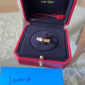 Cartier wedding band yellow gold